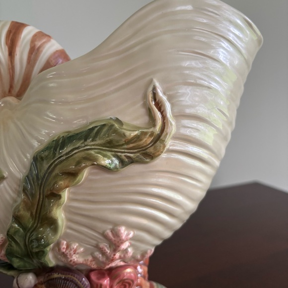 Vintage Fitz & Floyd Oceana Large Pitcher Conch Sea Shell 1998 Retired Unique! - Picture 10 of 14